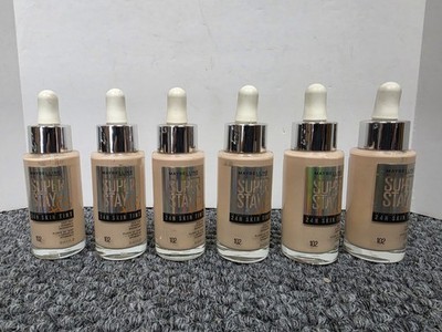 6 X MAYBELLINE SUPER STAY 24 H SKIN TINT VITAMIN C #102 - 1 Fl Oz
