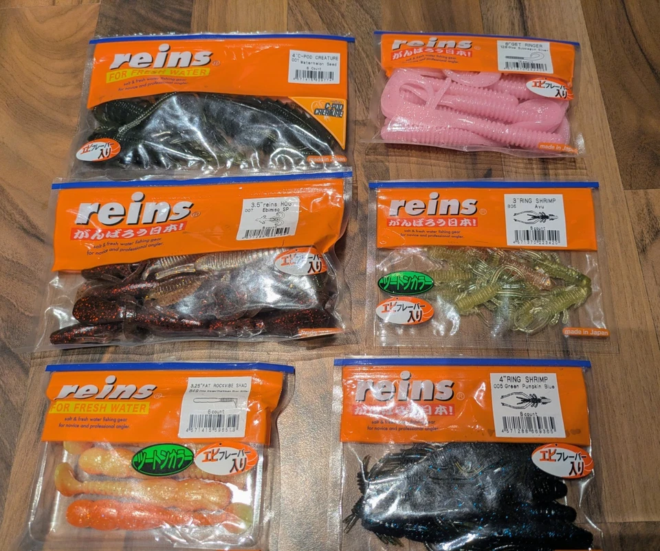 Großes Mixpaket (ü 40 Tüten):  Keitech, Reins und mehr (siehe Beschreibung) - Bild 2 von 4