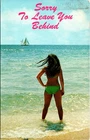 Sorry to Leave You Behind Florida Girl in Bikini Watching Sailboat Postcard