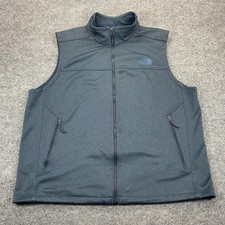 The North Face Apex Canyonwall Windwall Vest Men's 2XL Blue Full Zip Canvas