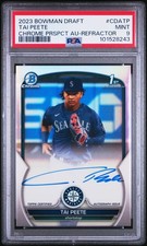 2023 Bowman Draft Chrome Prospect Auto #CDATP Tai Peete Refractor