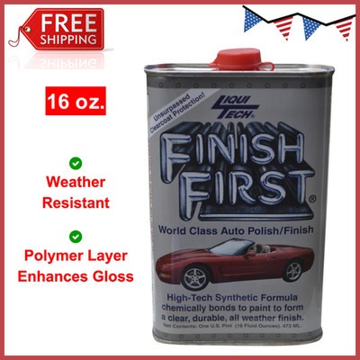 Finish First Auto Polish (16Oz.) Chemically Bonds to Surface Fill in Swirl Marks