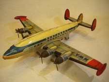 Vintage Tin Toy Northwest Airlines Lockheed L-1049G Super Constellation Friction