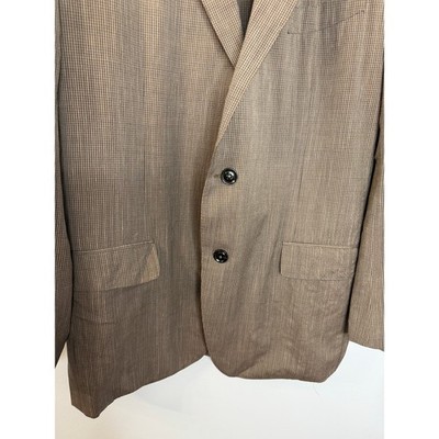 Ermenegildo Zegna Zero Weight Trofeo Seersucker Brown Checked