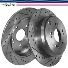 2pcs Rear Drilled Rotors for Honda CR-V 2005 2006-2016 Acura RDX 2007-2017 2018