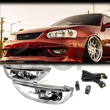 For 2001-2002 Toyota Corolla Front Bumper Fog Lights Driving Pair Lamps Assembly For 2001-2002 Toyota Corolla Front Bumper Fog Lights Driving Pair Lamps Assembly