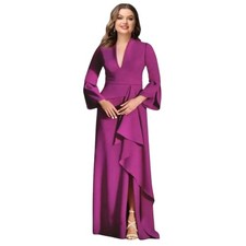270 NWT Wear Your Love Formal Evening Gown 3X Burgundy Mother Of Bride Dress