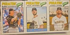 2026 Topps Heritage 3 Card Base Lot - Paul Skenes, Jared Jones, Bubba Chandler