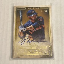 2016 Topps Five Star Tyler White On Card Auto Autograph Gold #34/50