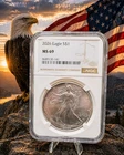 2026 (W) $1 American Silver Eagle NGC MS69 Brown Label
