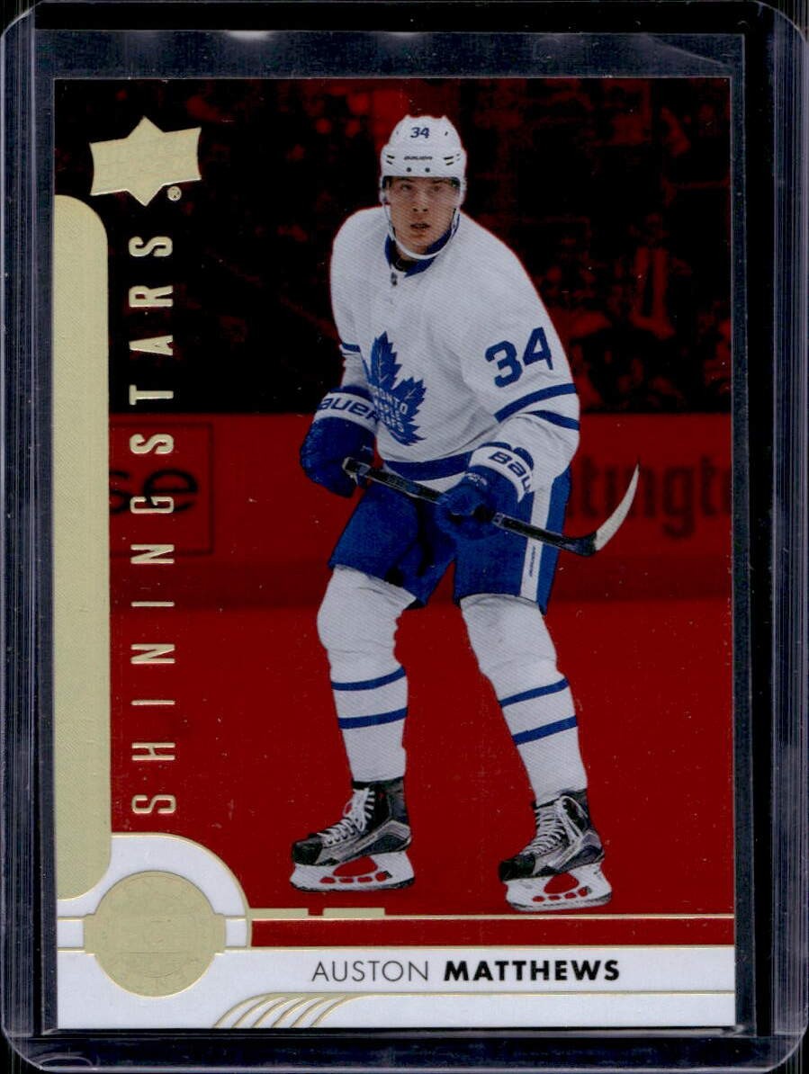 Auston Matthews 2017-18 Upper Deck #SSC-1 Shining Stars Red Qty Available