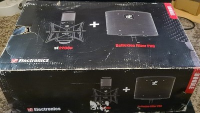 SE Electronics SE2200A Kondensatormikrofon mit Mikrofonkäfig + Reflexionsfilter Pro