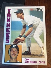 1984 topps set-break 8 don mattingly rc