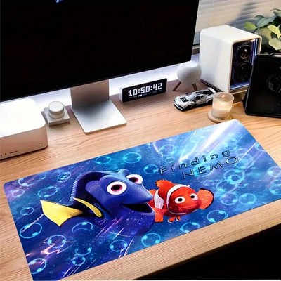 40*90cm1pc Finding Nemo Large Gaming Mouse Pad-Rubber Base,Vibrant Cartoon D