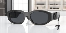 VERSACE VE4361 536087 Black Dark Grey 53 mm Men's Sunglasses