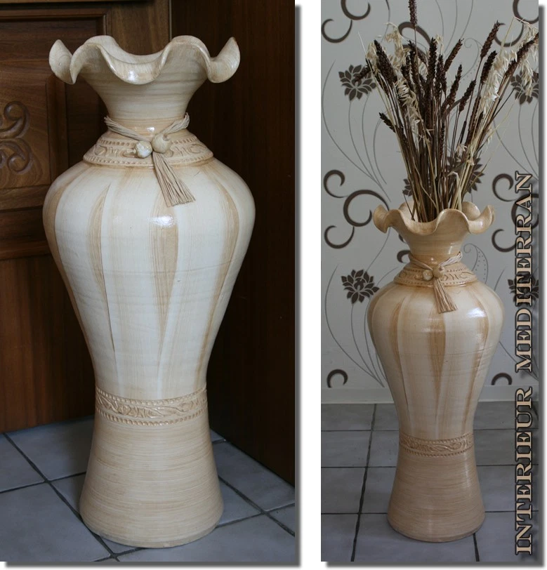 BODENVASE Dekovase 70 CM Groß Stabil günstig Vase Amphore Keramik Portugal NEU - Bild 3 von 4