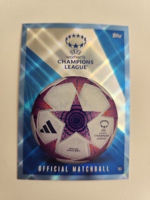Match Attax Extra 23/24 Official Matchball UWCL Collector Card Blue Crystal #193