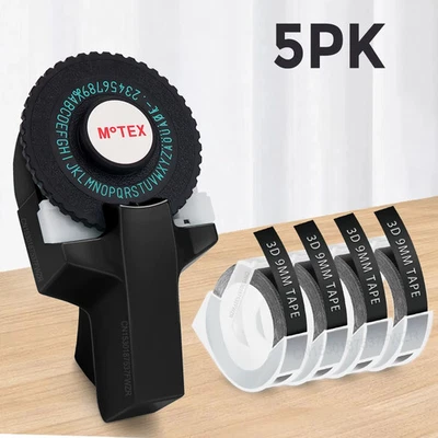 BRANDED Handheld Embossing Label Printer Manual Typewriter Machine Compatible Dymo Tape