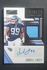 2018 Panini Playbook Jurrell Casey X's and O's Jersey Auto /99 Titans DV1125