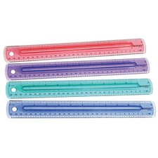 WESTCOTT 00403 Ruler,Plastic,12 In 41N622