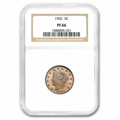 1902 Liberty Head V Nickel PF-66 NGC