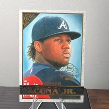 Topps 2020 Gallery Preview Ronald Acuña Jr. #GP2 Braves National Baseball Card …