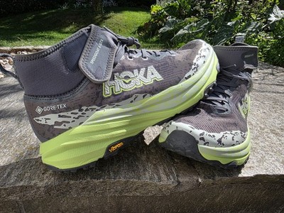 HOKA Speedgoat Mid GTX Gr. 46 2/3 (Grün)   Vibram Sohle wie neu (Fehlkauf) 