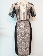 Anthropologie Lace Bodycon Dress Size UK 8
