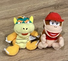 BD A Nintendo 64 Bowser  Diddy Kong 3  Plush Beanbag Clip On Keychain 1997