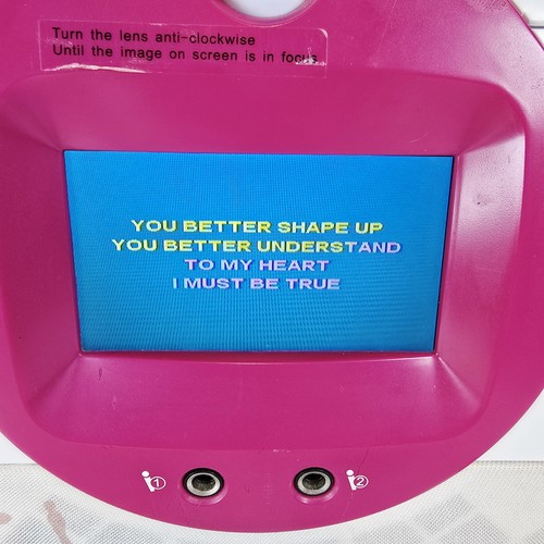 Easy Karaoke EKG15T Pink Karaoke Machine with Screen + 2 microphones + CD's - Picture 2 of 16