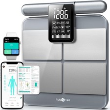 Runstar Scale for Body Weight and Fat Percentage, 8-Electrodes Precision Digital