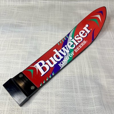 Budweiser King of Beers Vintage Snowboard Ski 14'' Draft Beer Tap Handle