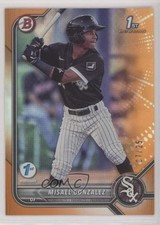 2022 Bowman 1st Edition Orange Foil 7/25 Misael Gonzalez #BPPF-4 9hx