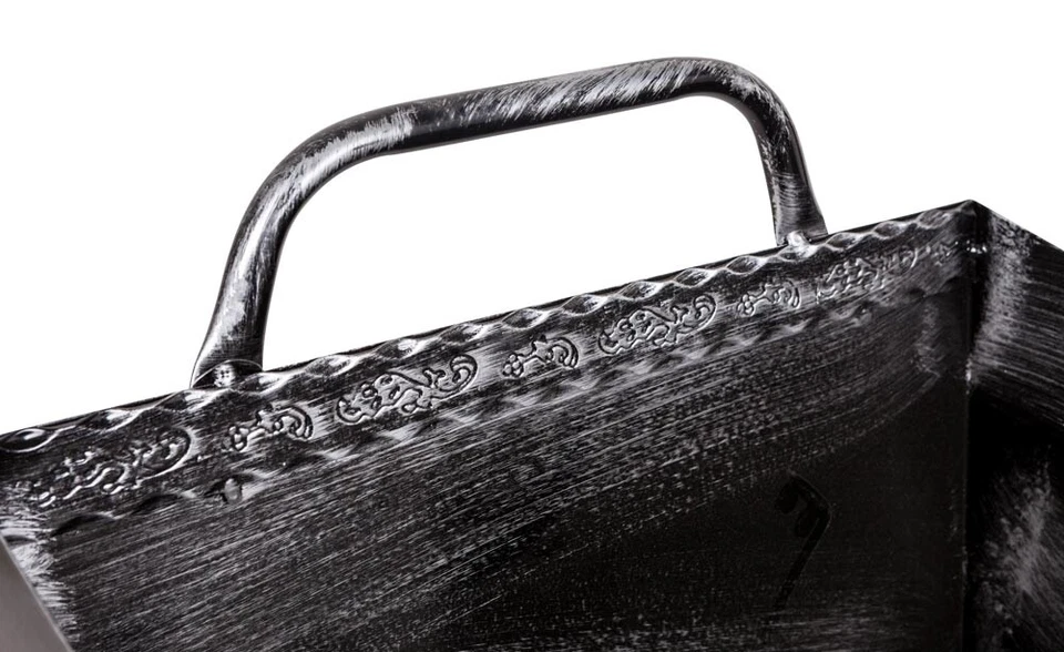 PORTALEGNA GRANDE CON RUOTE COLOR ARGENTO - Immagine 3 di 4