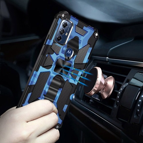 FOR Motorola Moto G Pure XT2163DL Kickstand Case Phone Cover + Tempered Glass - Bild 11 von 22