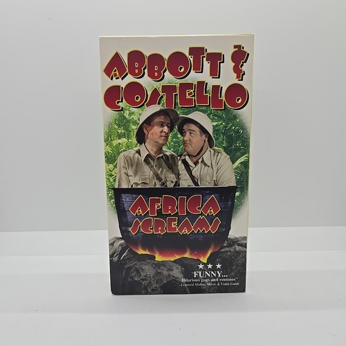Africa Screams - Abbott & Costello (VHS) B&W Comedy Film