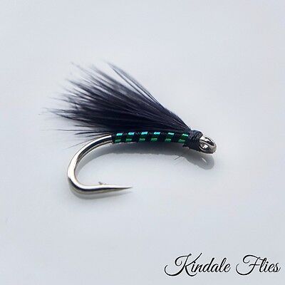 Hothead Holographic Ribbed Cormorant Size 14 Fly Fishing Flies Fry Set of 3