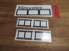 3 pkgs. -Mrs. Grossman's - Negative Strip and Laser Cut Memories Cut Out