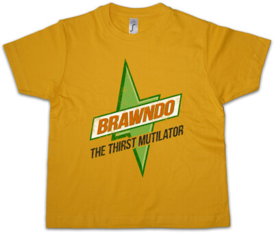 BRAWNDO Kinder Jungen T-Shirt Logo Company The Thirst Mutilator Idiocracy Drink