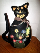 Olde Memories Collection Primitive 13" Handcrafted Cat * Craft Outlet Inc.