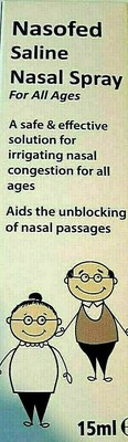 NASOFED SALINE NASAL SPRAY FOR ALL AGES 