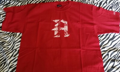 Vtg Authentic ATTICUS Brand Red T-shirt Sz XL Blink 182 * RARE