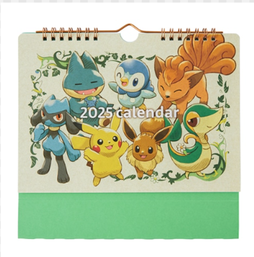Pokémon Center Original Postcard Desk Calendar 2025 Seasonal Situations JAPAN