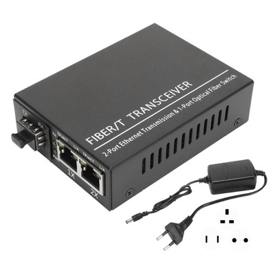 Fiber Transceiver 100M SFP To RJ45 Multifunctional Compatibility Optical Med Kit