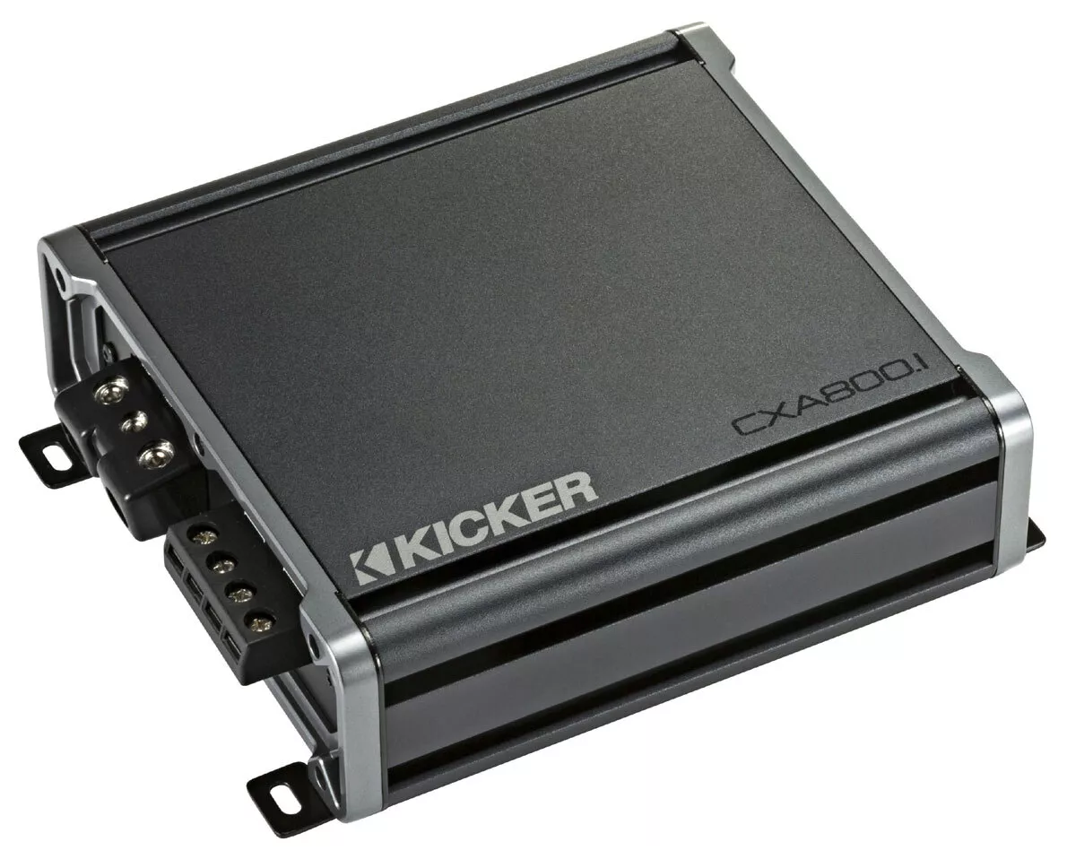 Kicker 46CXA8001 Car Audio Class D Amp Mono 1600W Subwoofer