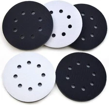 5inch  8 Holes Interface Pad Hook & Loop Soft Sponge Cushion Buffer Backing Pad