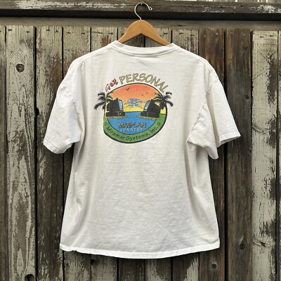 Vintage 90s Macintosh PC MacLan Software Promo Miramar Santa Barbara T-Shirt XL