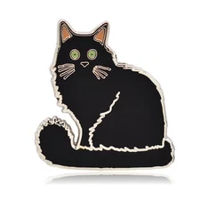 Black Cat Enamel Pin