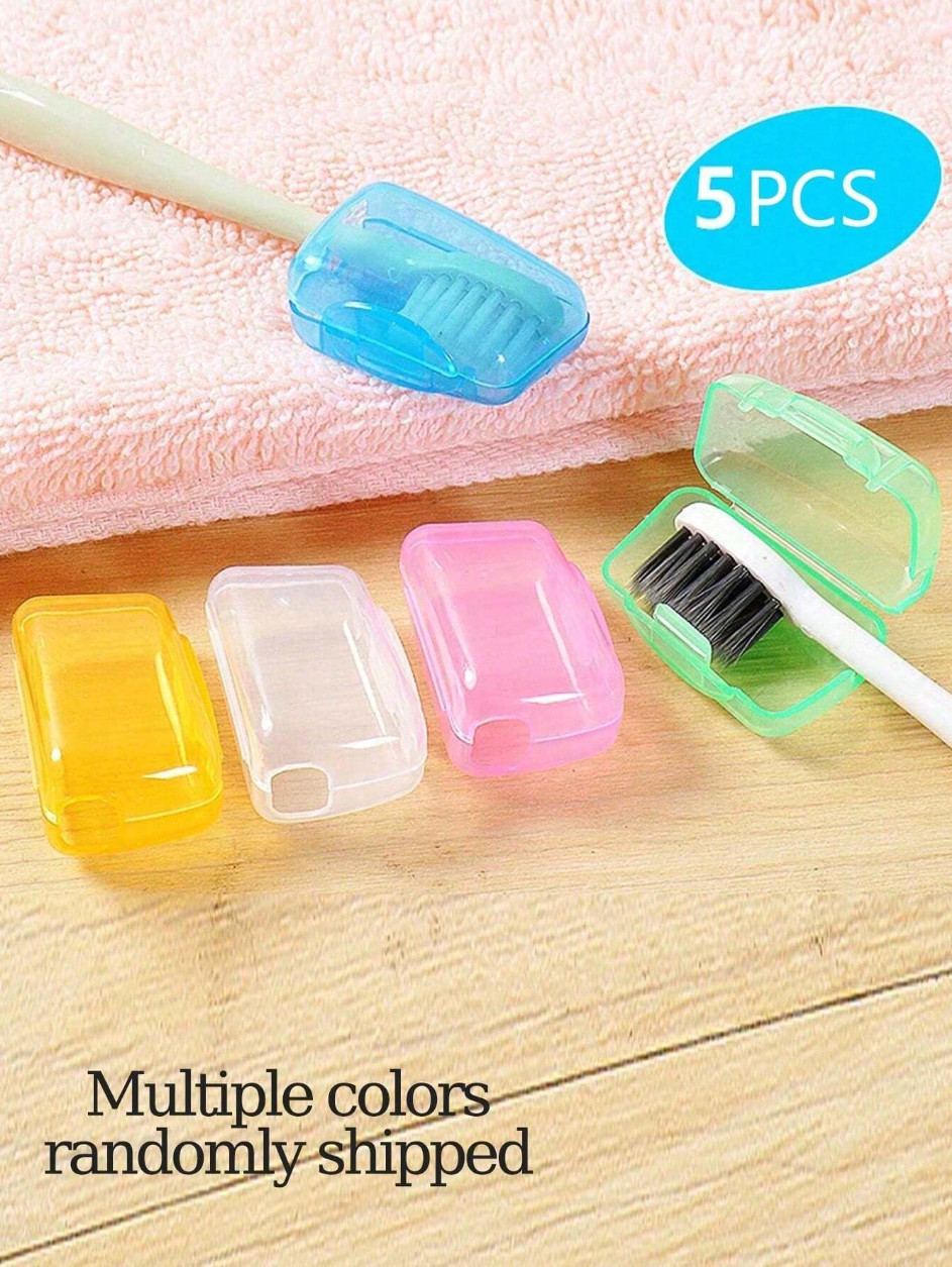 5 PCS Portable Toothbrush Covers - Travel Essentials for Hygiene & Protection