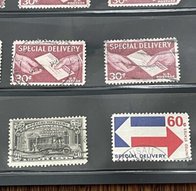 U.S. Postage Special Delivery Stamps Sc. #E12 - #E21 Air Mail  display picture 1